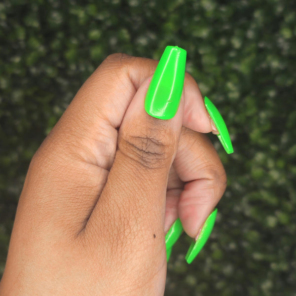 Puku Puku Pow Pow NCT inspired neon green nail polish