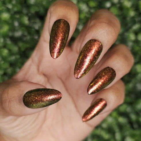 Chaos god of war inspired nail polish topper