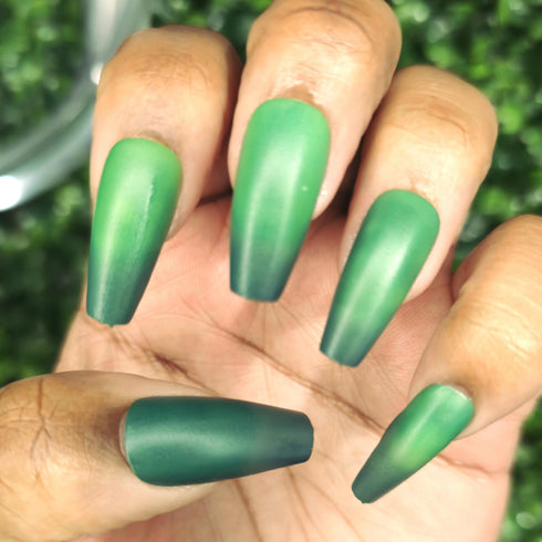 Bravo Six Going Dark green to yellow thermal nail polish Call of Duty inspired