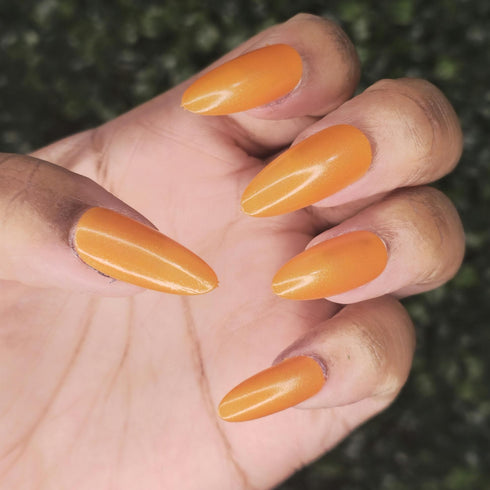 Aurora Mirage No mans sky nail inspired orange nail polish