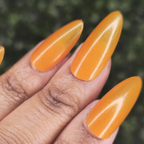 Aurora Mirage No mans sky nail inspired orange nail polish