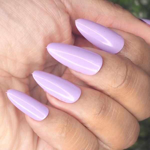 Did you see my bag? bts inspired pastel purple nail polish
