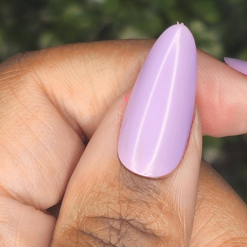 Did you see my bag? bts inspired pastel purple nail polish