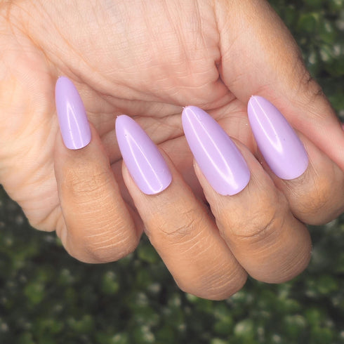Did you see my bag? bts inspired pastel purple nail polish