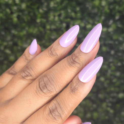 Did you see my bag? bts inspired pastel purple nail polish