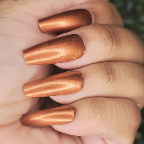 Dragon Fire Dream Skyrim inspired red orange brown nail polish