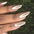 Get it done Aespa inspired silver shimmer nail polish