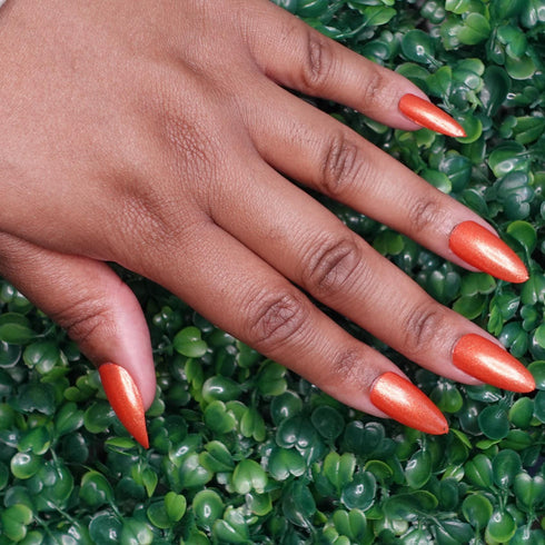 Gold Roger's Gleam red gold one piece inspired nail polish