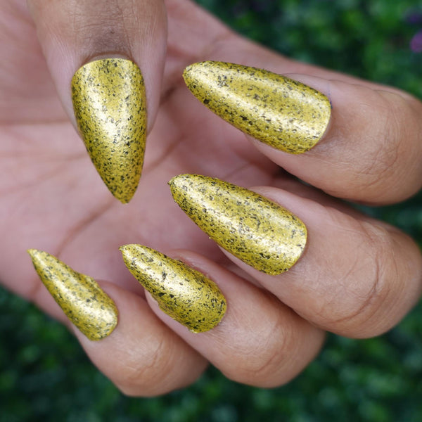 Ichigo Kurosaki shattered light bleach inspired nail polish