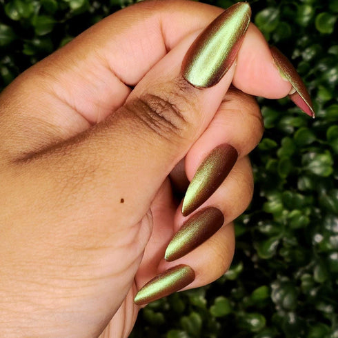 Last Piece got7 inspired duchorme red green nail polish