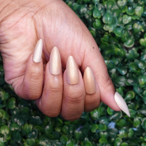 Nimbus Dragon ball z inspired photochromic silver to orange nail polish