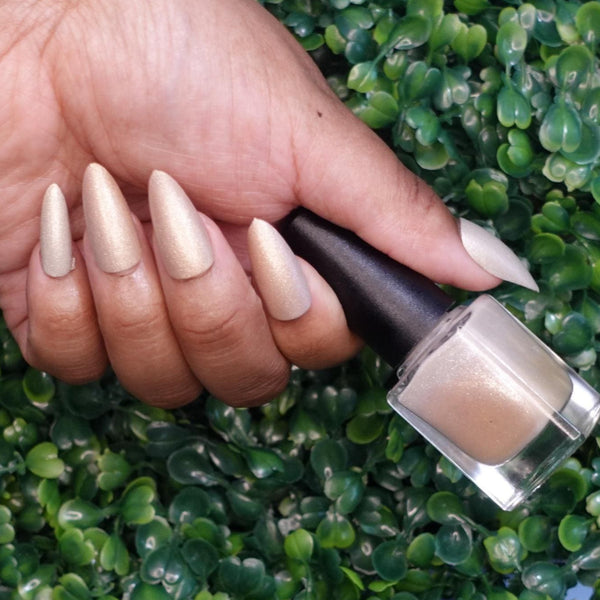 Nimbus Dragon ball z inspired photochromic silver to orange nail polish1