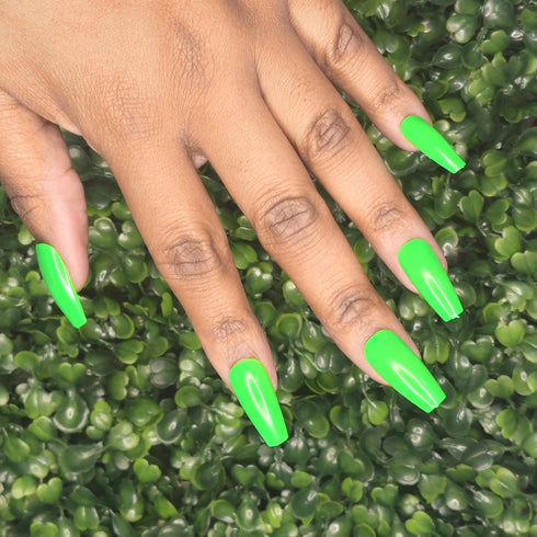 Puku Puku Pow Pow NCT inspired neon green nail polish