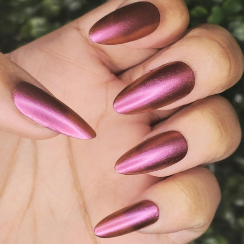 Rose Thorn Whisper rose of versailles inspiredusty pink red nail polish