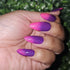 Spiral Abyss genshin impact pink to purple thermal glitter nail polish