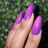 Spiral Abyss genshin impact pink to purple thermal glitter nail polish