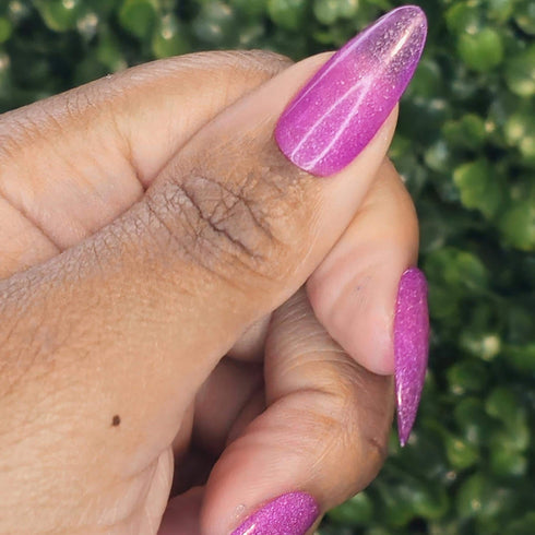 Star Crossed Sanctuary the promised neverland inspired pink sheer glitter jelly nail polish