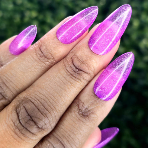 Star Crossed Sanctuary the promised neverland inspired pink sheer glitter jelly nail polish