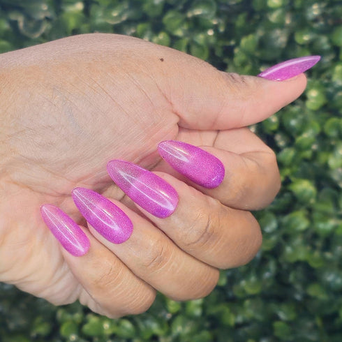 Star Crossed Sanctuary the promised neverland inspired pink sheer glitter jelly nail polish