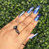 Strikers Pike Blue Lock inspired blue silver magnetic nail polish
