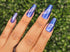 Strikers Pike Blue Lock inspired blue silver magnetic nail polish