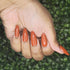 Thrill Lovin' Monsta x inspired red orange nail polish