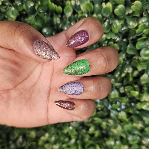 hinna hinna golden kamuy inspired glitter nail polish topper