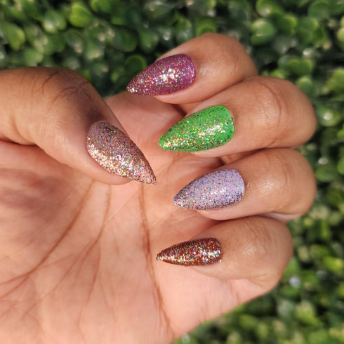 hinna hinna golden kamuy inspired glitter nail polish topper