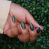 matte cyprus green nail polish demon slayer inspired
